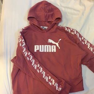women’s puma cropped hoodie